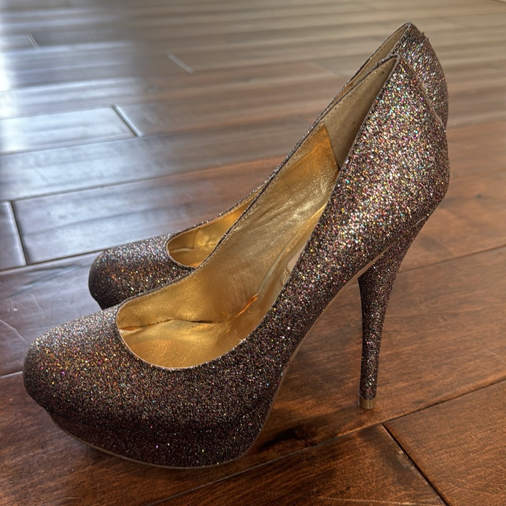 Steve Madden Silver Multiple Color Sparkle Round … - image 3